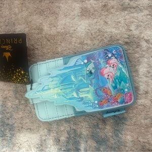 disney the little mermaid alantica castle wallet card holder